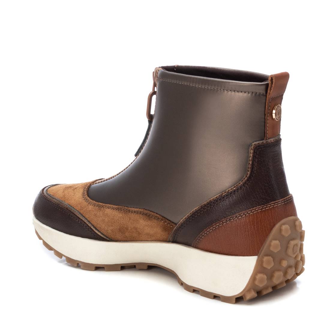 Carmela 16199501 bottines femme marron cuir zip
