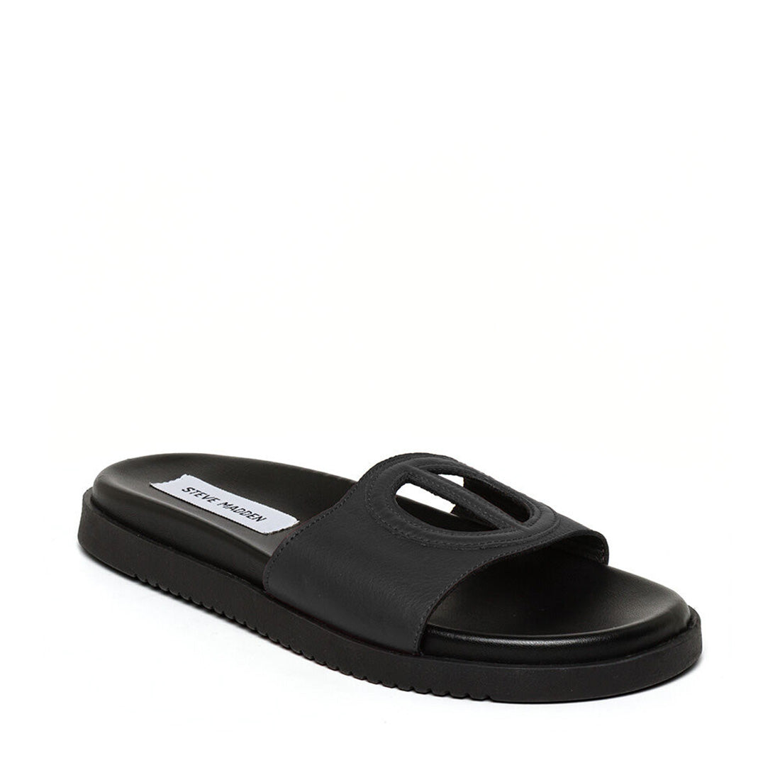 Steve Madden Mayke sandales plates cuir noir