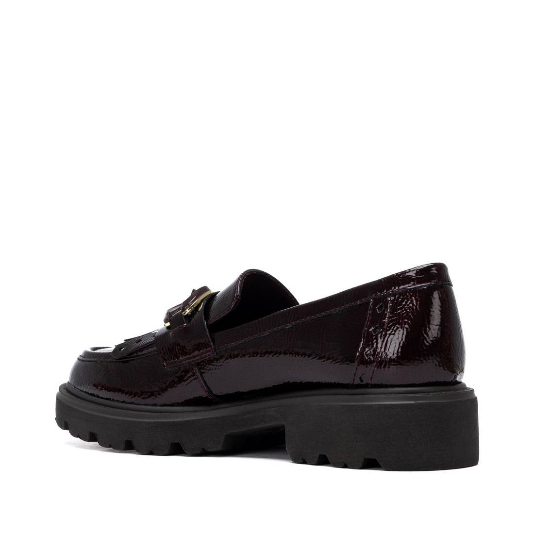 Carmela 16436903 mocassin femme bordeaux talon bas