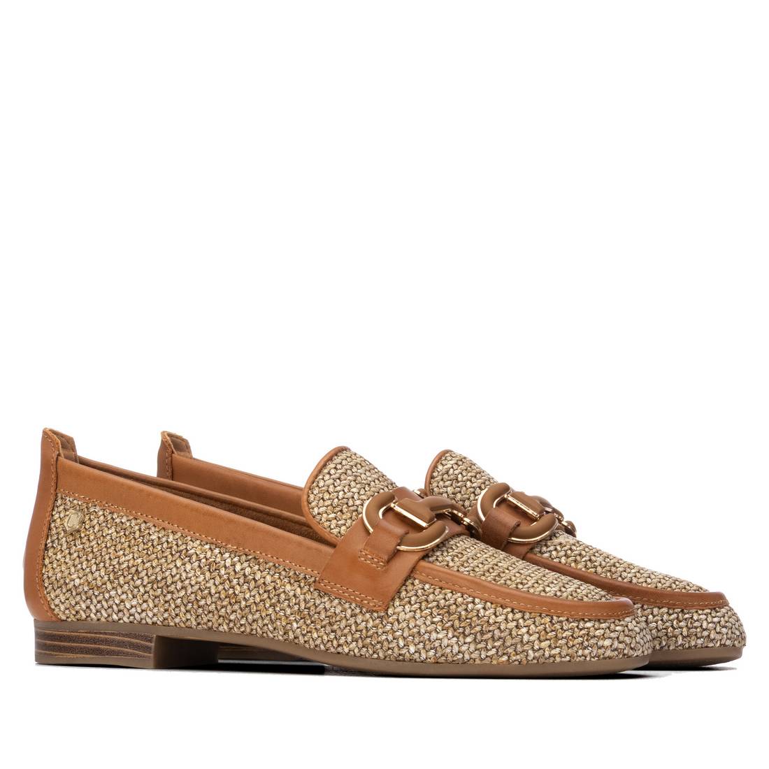 Carmela 16321901 mocassins tressés camel