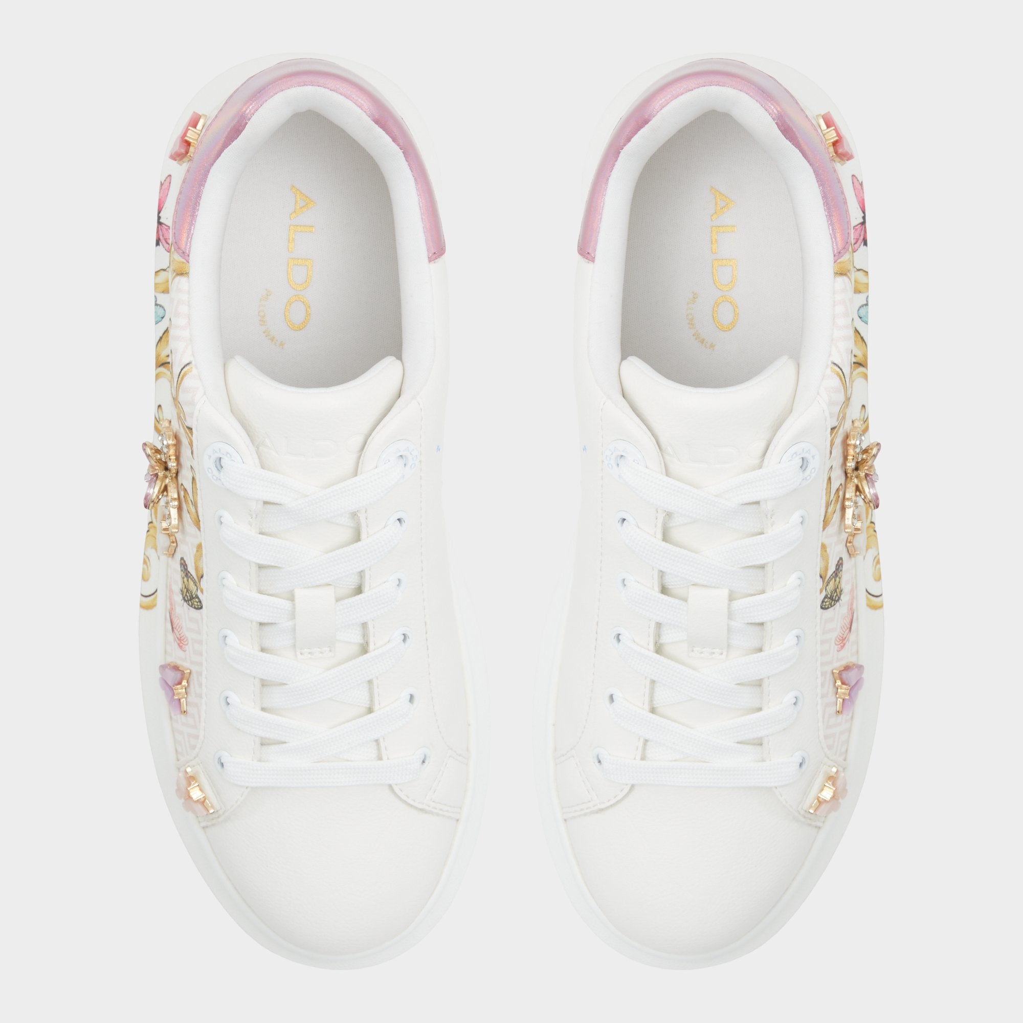 ALDO Eloria baskets femme roses papillons