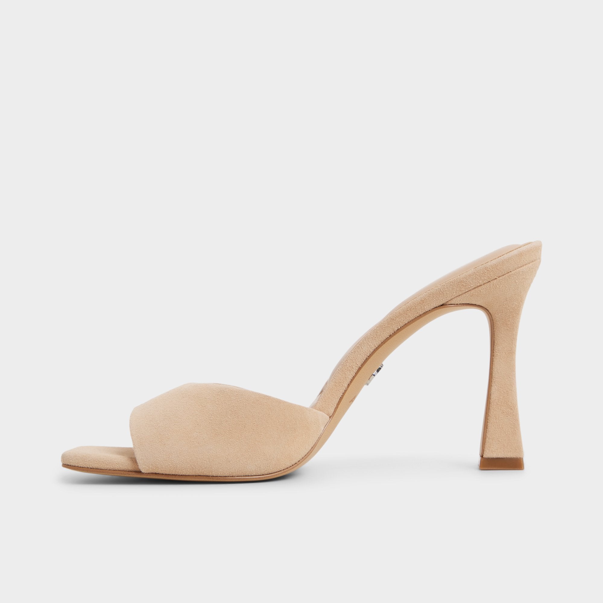 ALDO Jennifer mules à talon suède beige