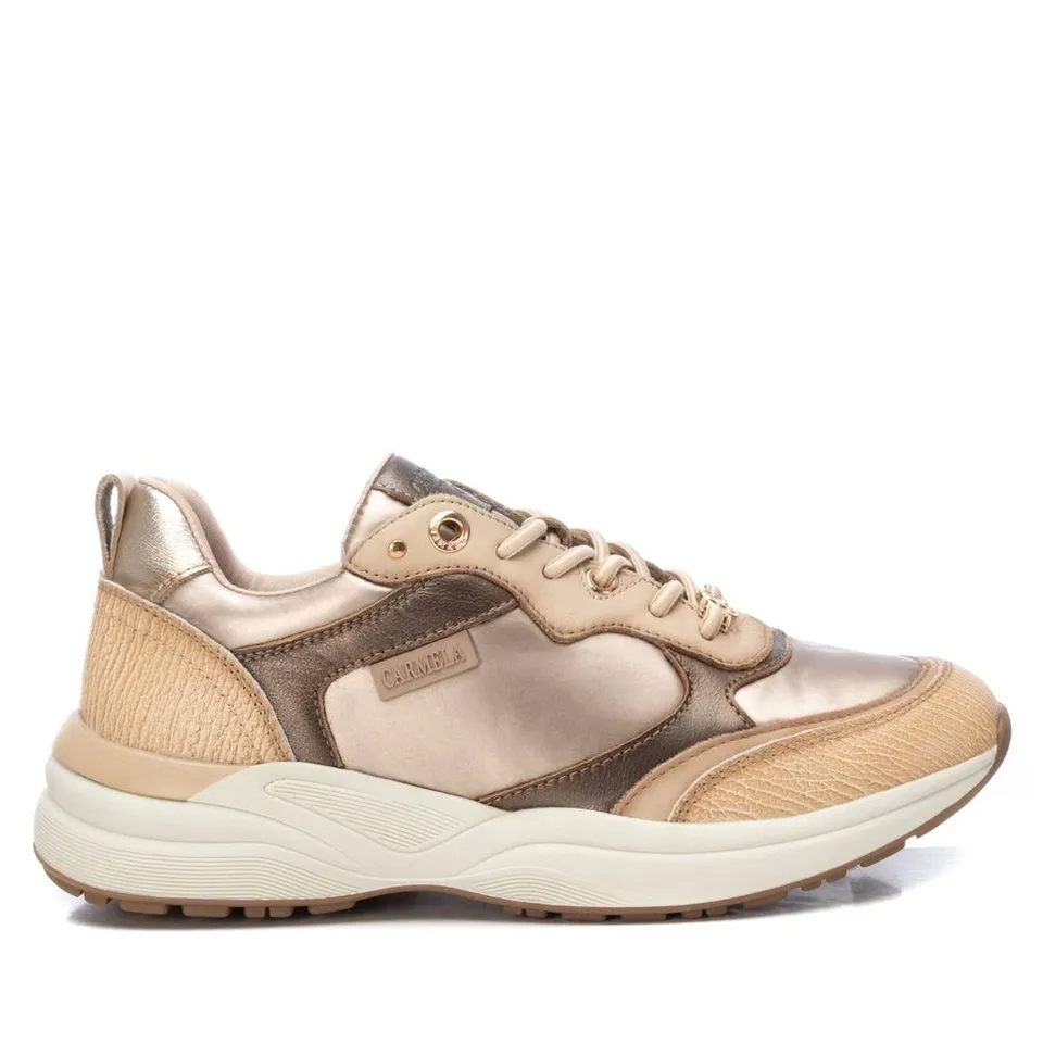 Carmela 16183903 sneaker marron cuir semelle plate