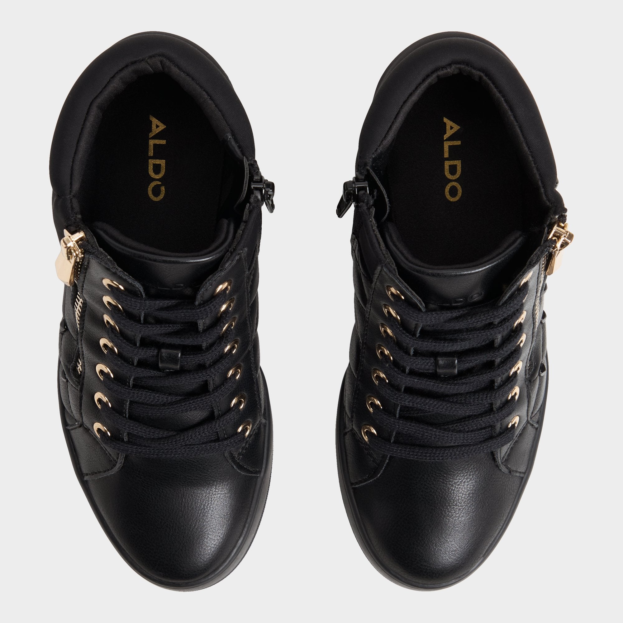 Aldo Ailannah baskets compensées femme cloutées
