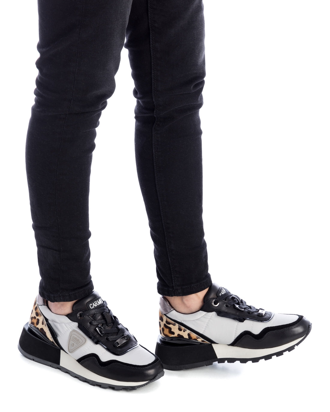Carmela 16013702 sneakers femme blanc textile imprimé
