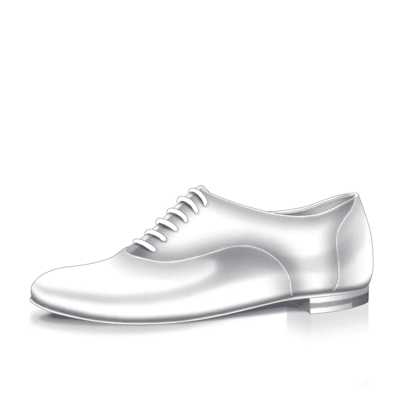 Dessine Moi Un Soulier richelieu plat cuir à personnaliser