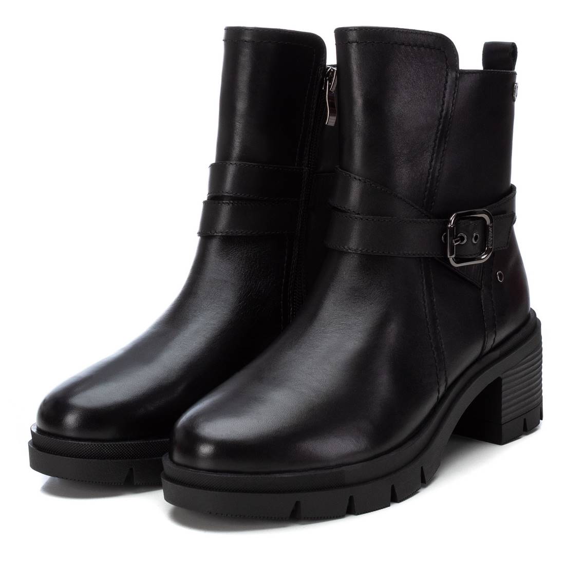 Carmela 16197302 bottines cuir noir talon 7 cm