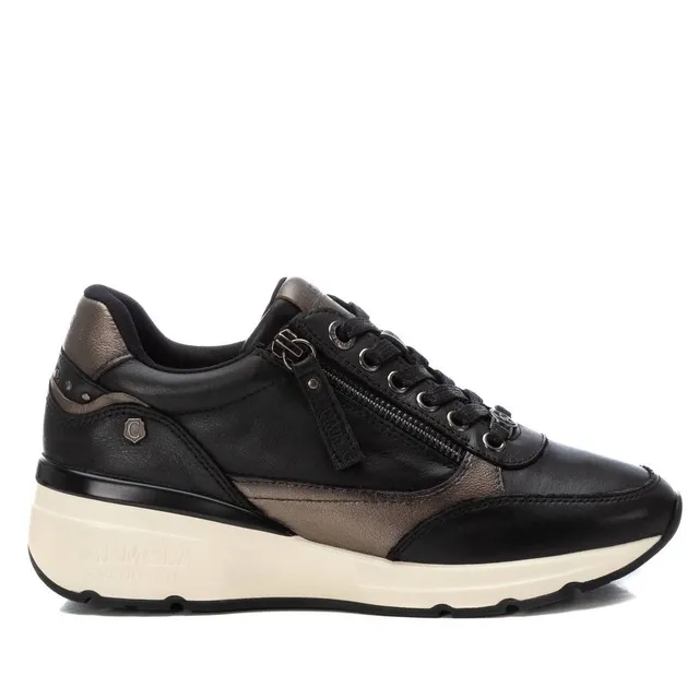 Carmela 16182501 sneakers cuir noir zip pointure