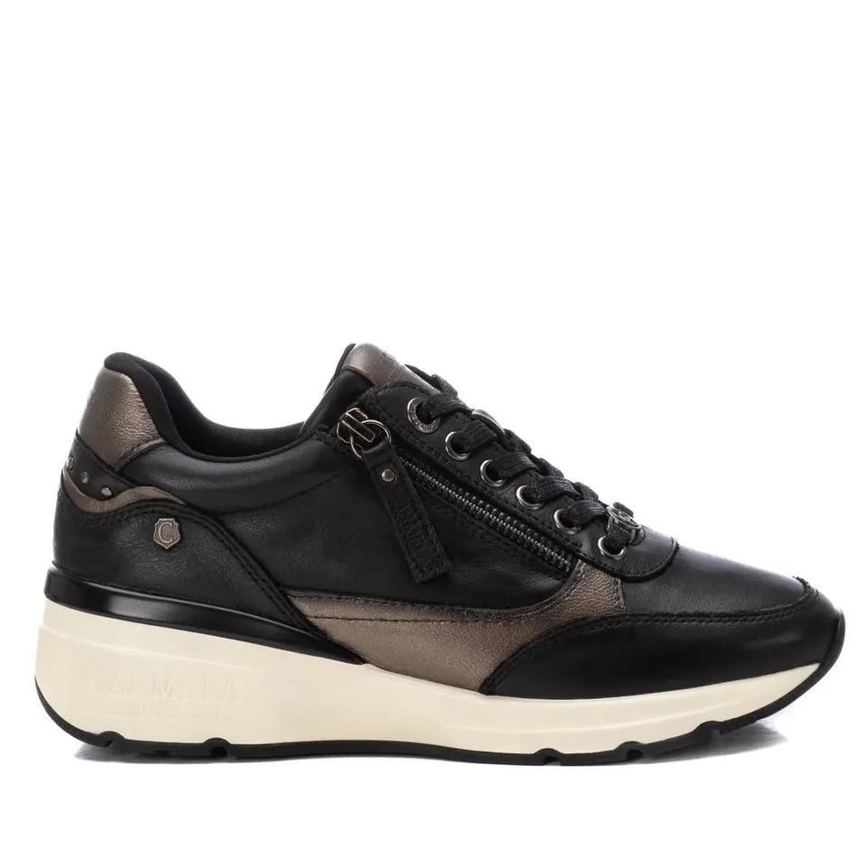 Carmela 16182501 sneakers cuir noir zip pointure