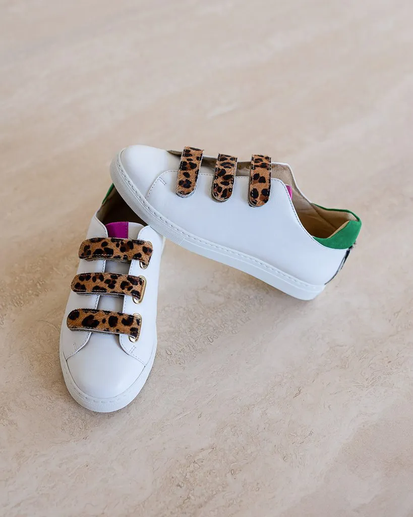 Dessine Moi Un Soulier scratch basket blanche cuir blanc