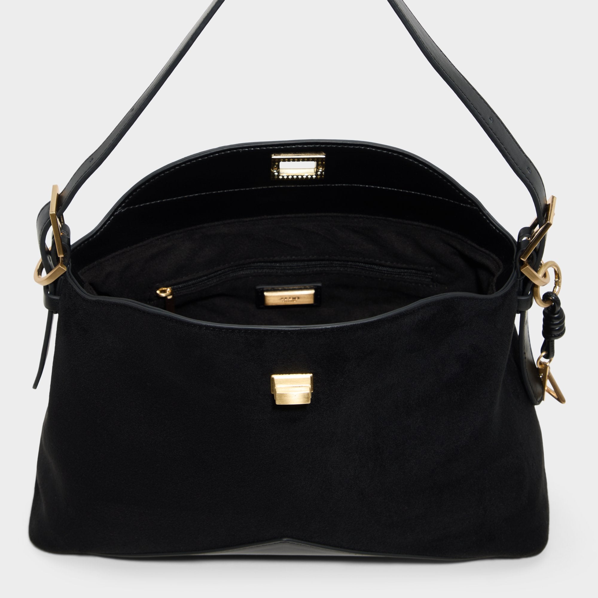 ALDO Jacq sac épaule suédine noir