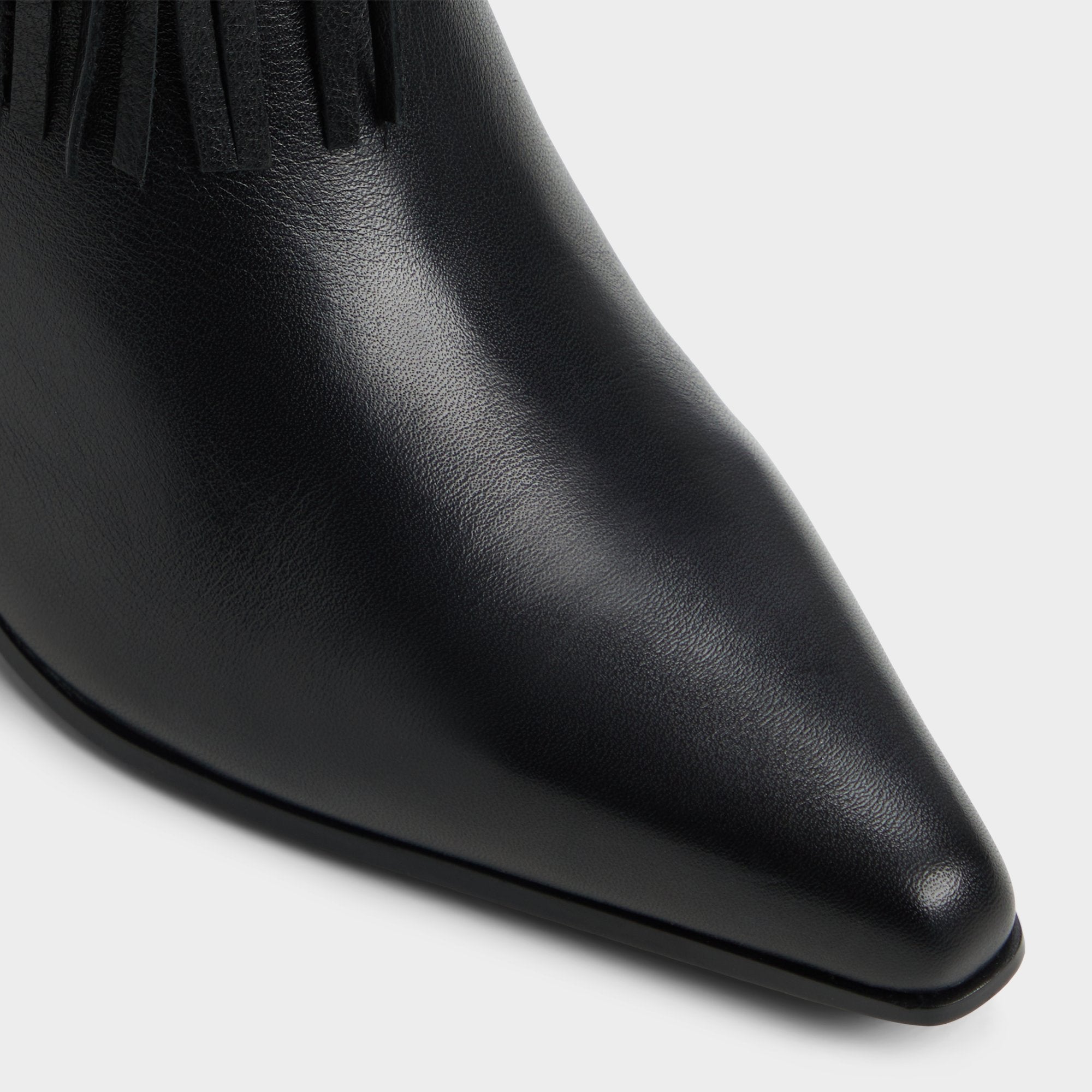 ALDO Jollene bottines cuir noir franges femme
