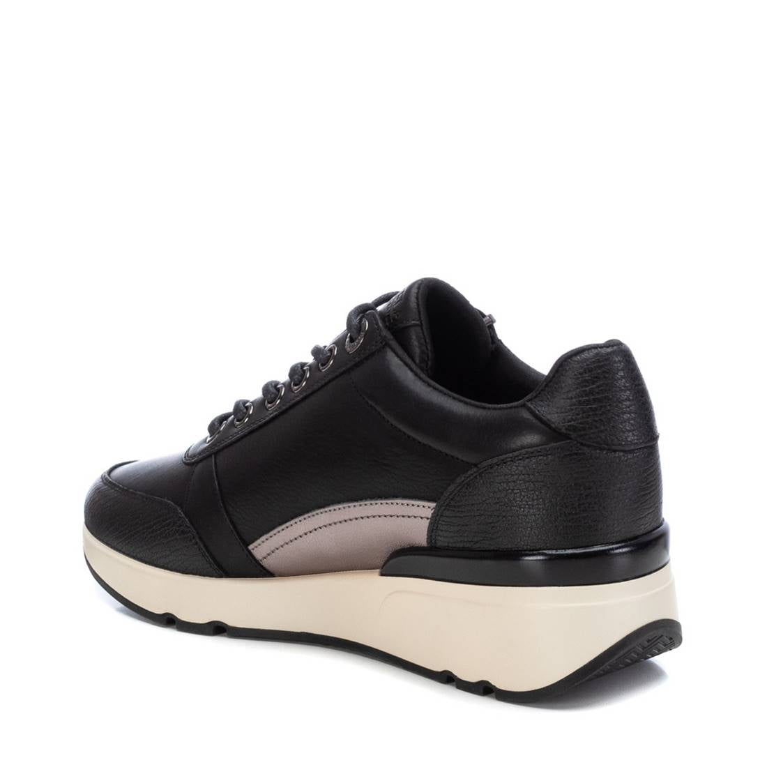 Carmela 16085003 sneakers cuir noir à zip