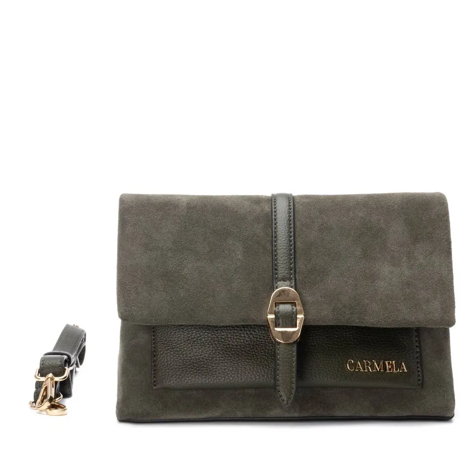Carmela 18618903 bandoulière textile kaki clip
