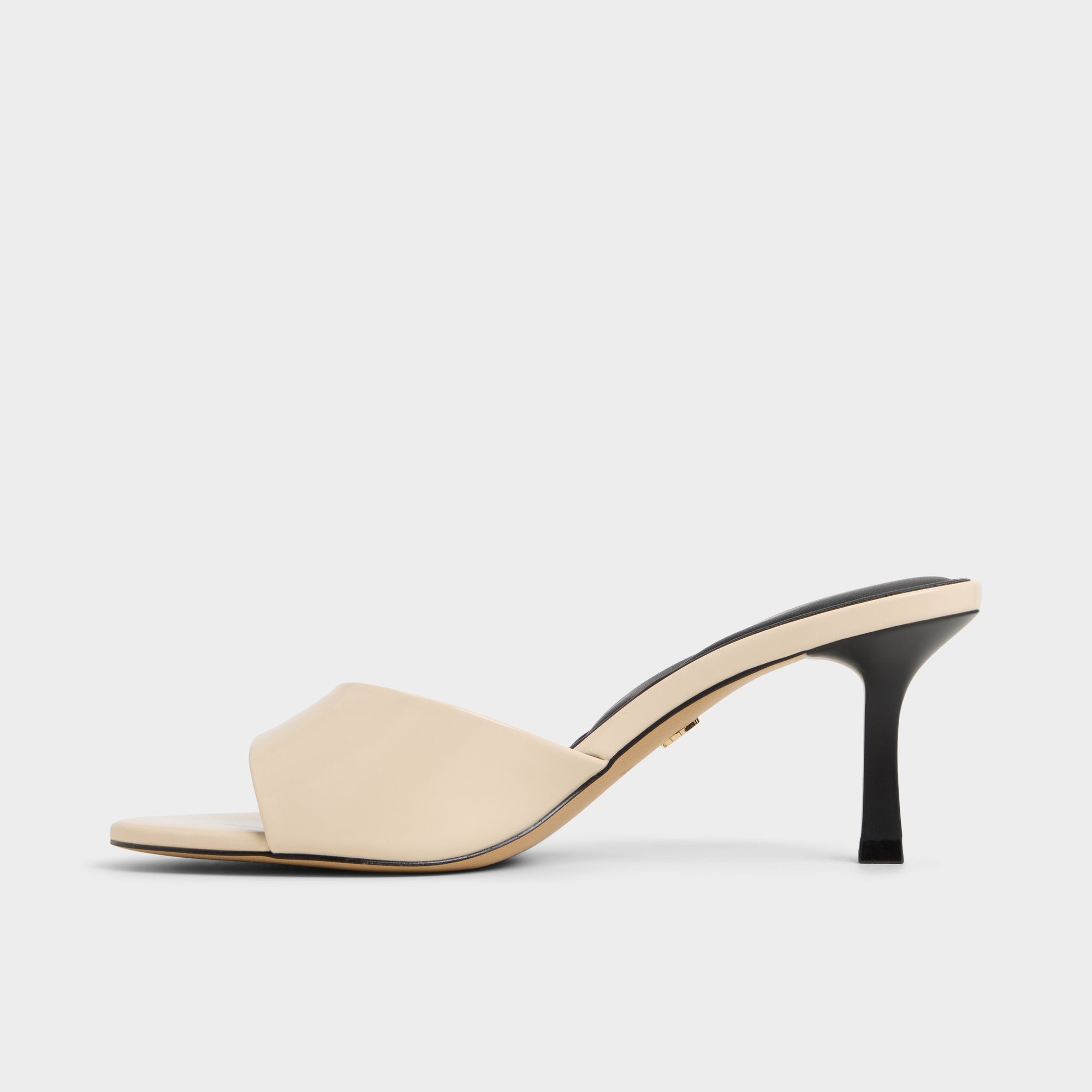 ALDO Annaberaen mule vernie noire petit talon