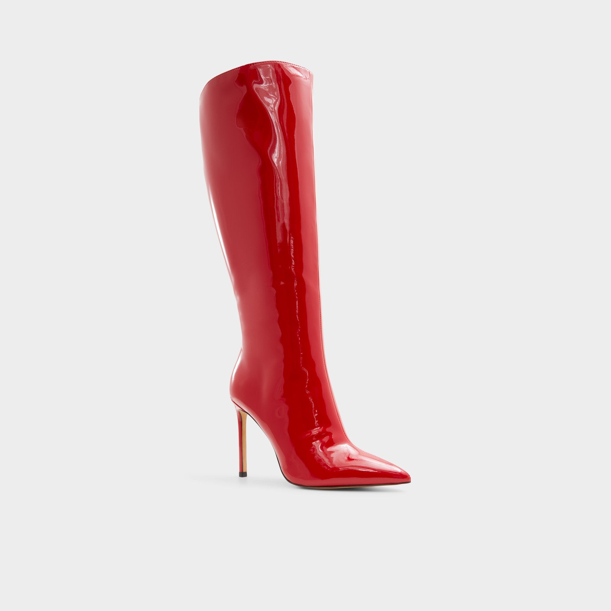 ALDO Agathea-WC bottes genou vernies mollet large
