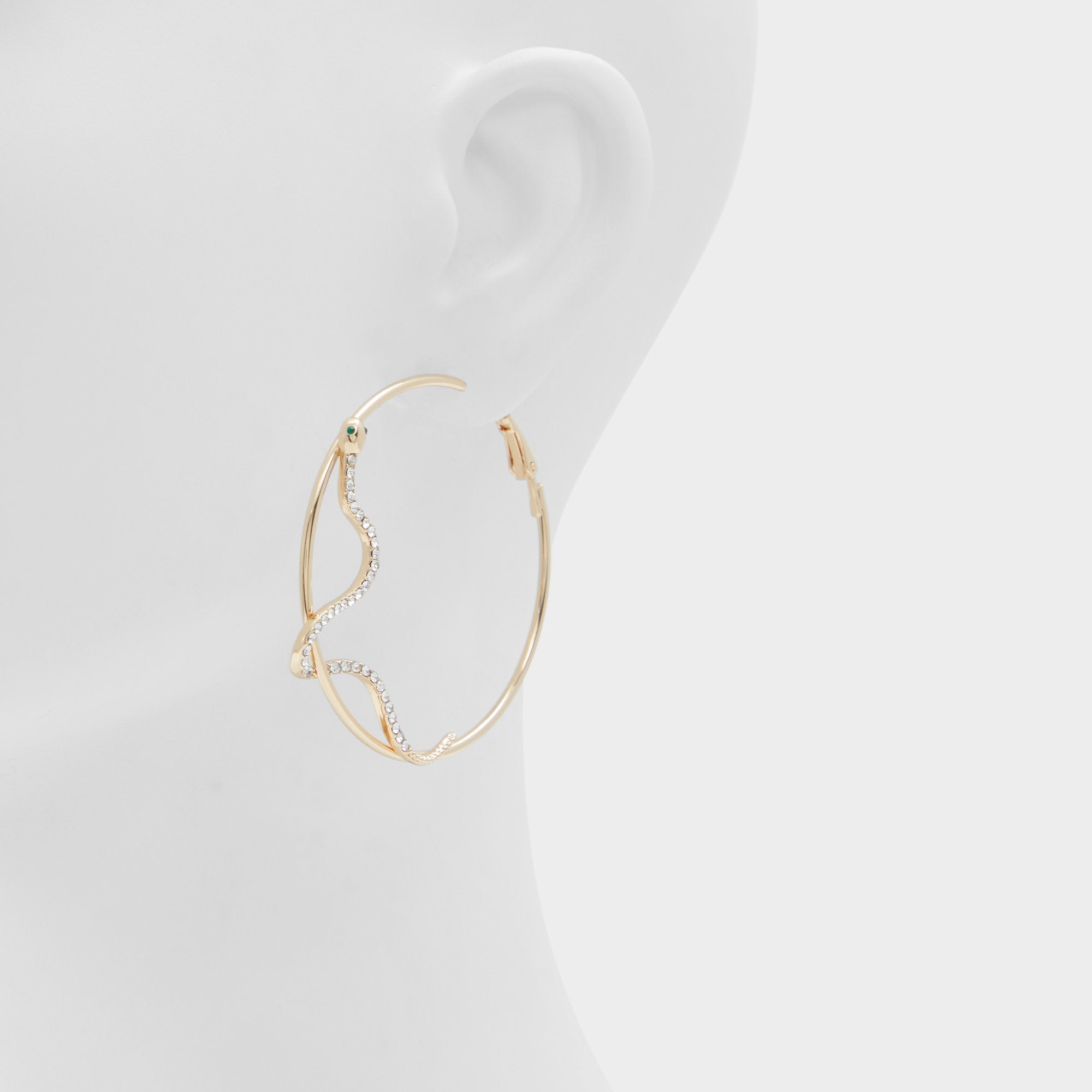 ALDO Jayhan boucles d'oreilles créoles dorées fantaisie