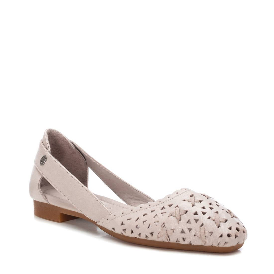 Carmela 16067201 ballerine cuir blanc ajouré plat