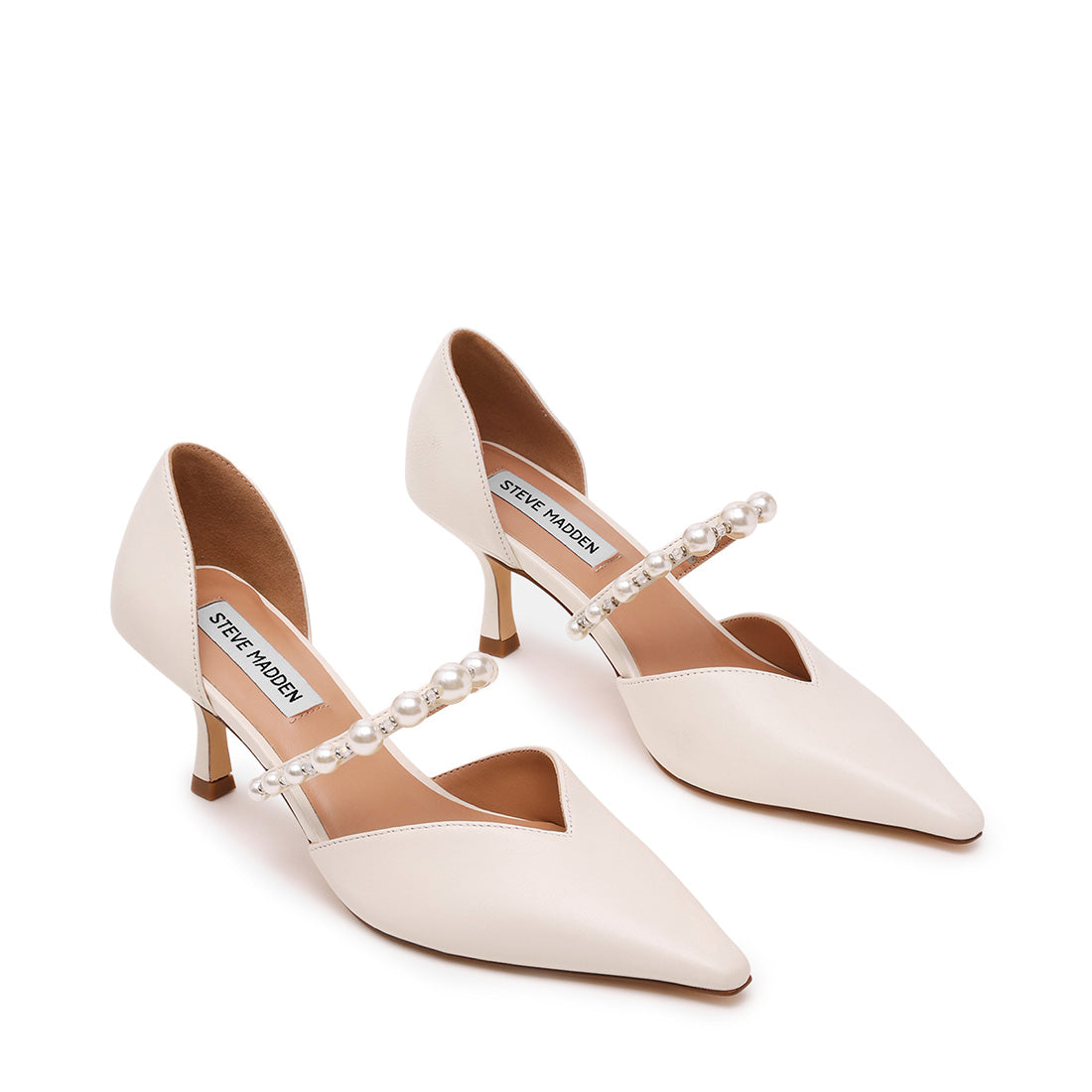 Steve Madden Amoura escarpin ivoire cuir 5,5 cm