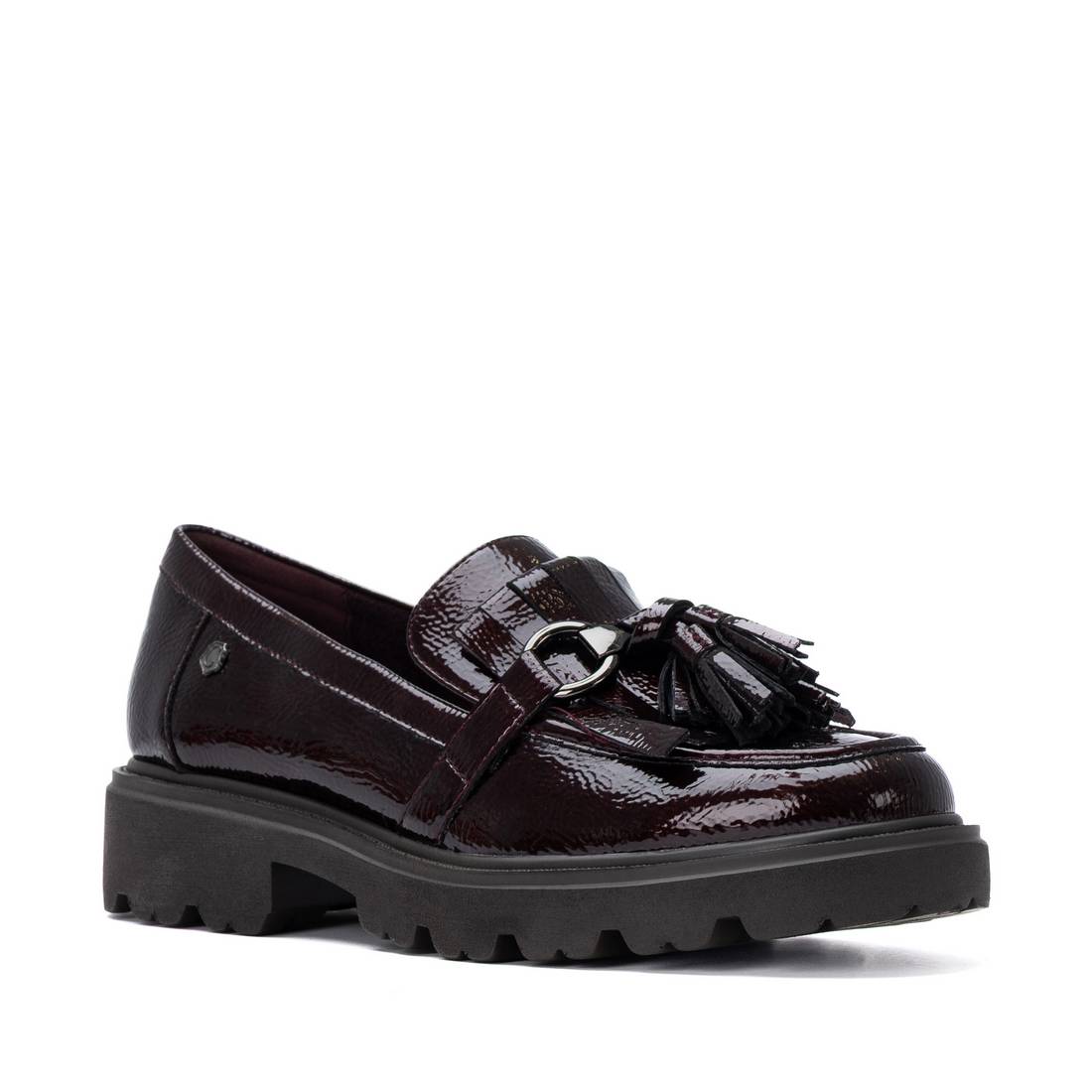 Carmela 16437902 mocassin femme bordeaux verni