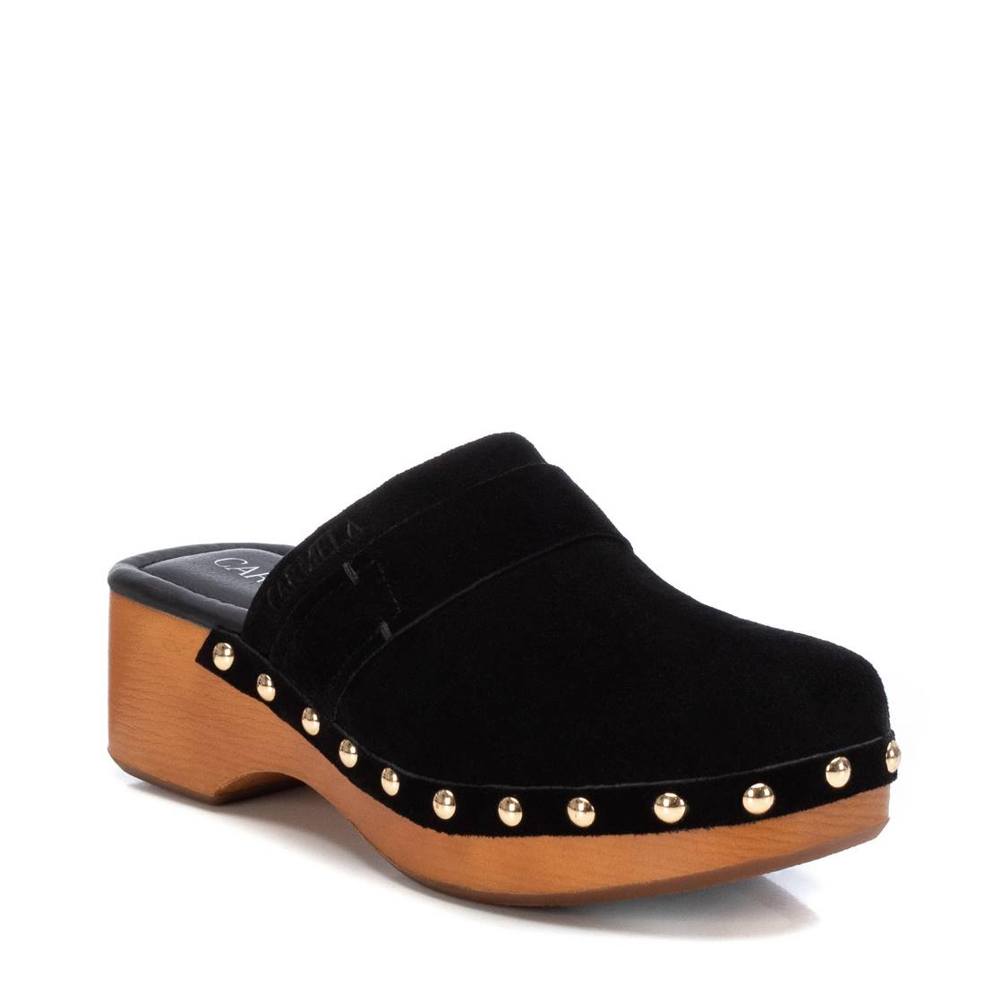 Carmela 16045210 sabot cuir noir talon 5 cm