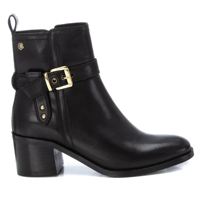 Carmela 16173501 bottine femme noir cuir petit talon