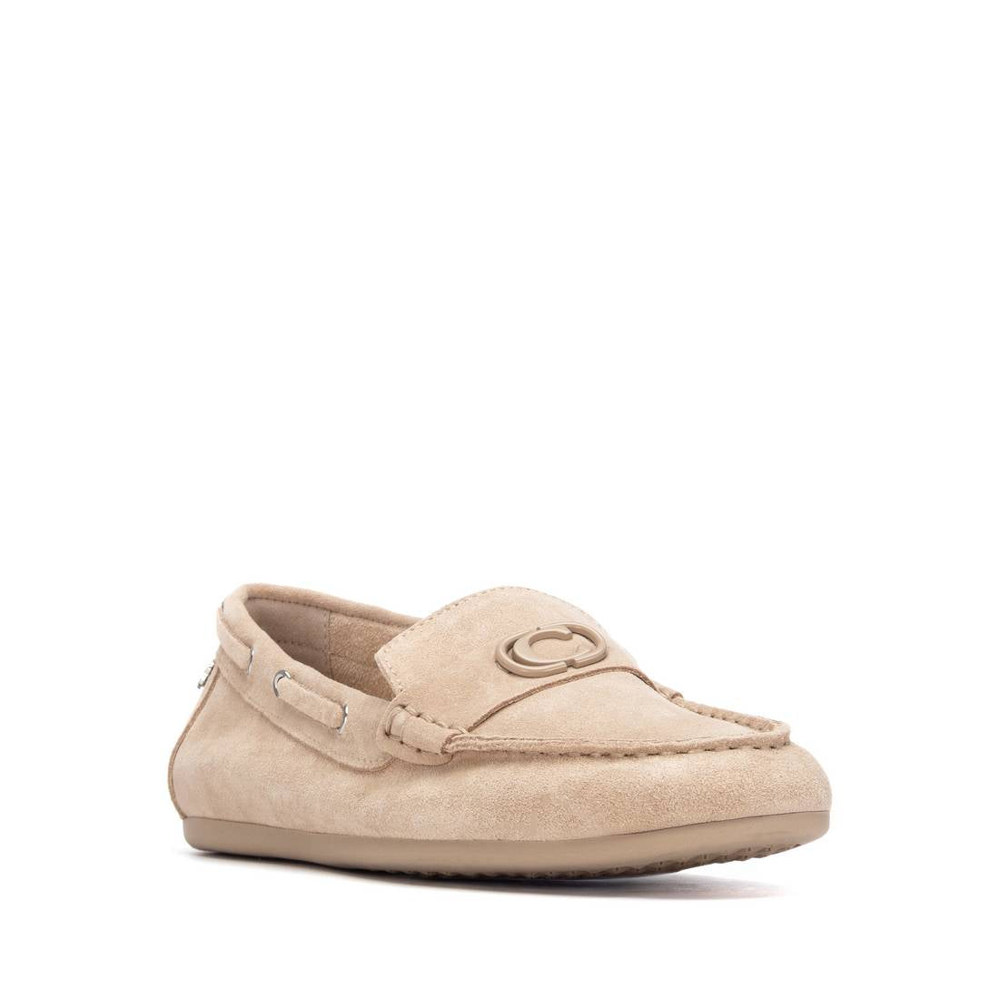 Carmela 163143 16314302 mocassin daim beige plat