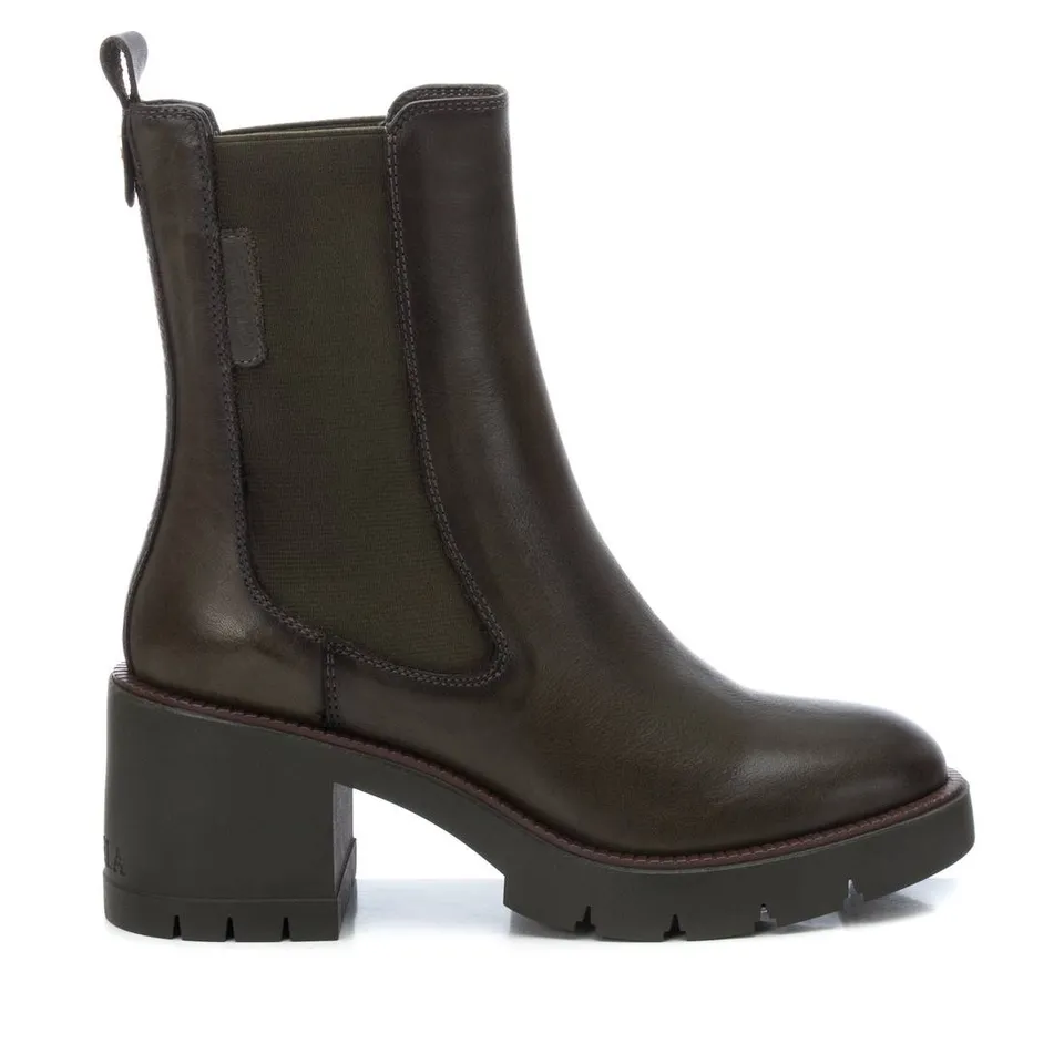 Carmela 16190204 bottine femme cuir vert talon 6 cm