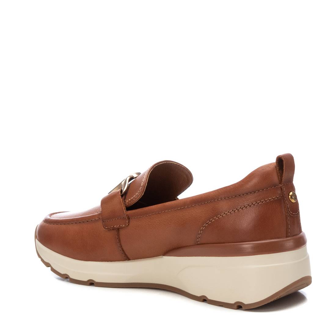Carmela 16182202 mocassins cuir camel plat