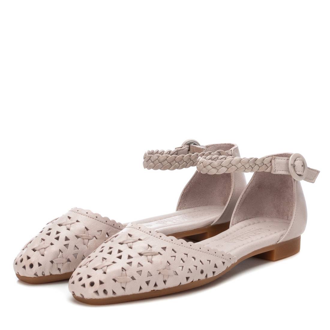 Carmela 16067105 ballerines cuir blanc bride cheville