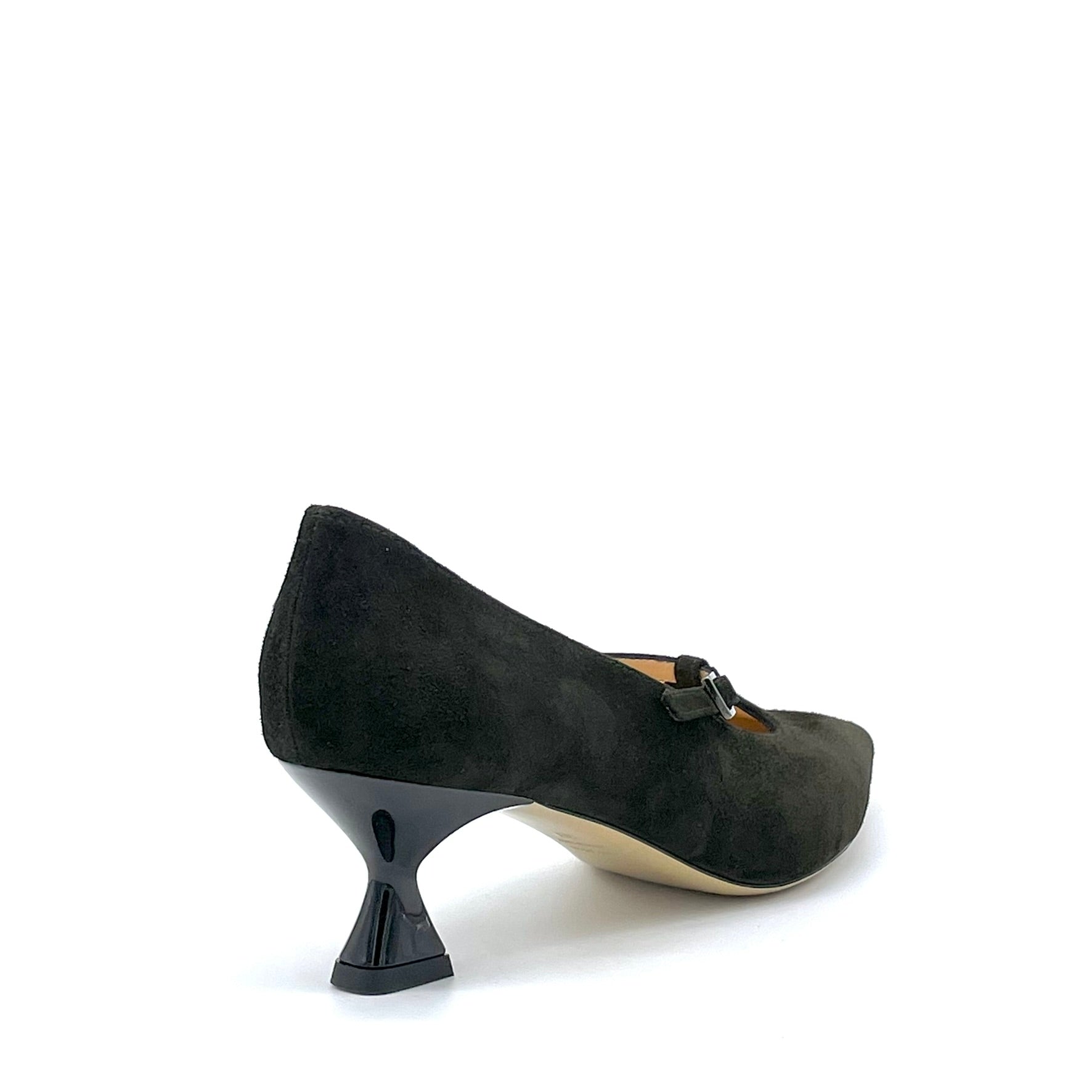 Elata 55510 escarpins T-bar vert talon 5,5 cm