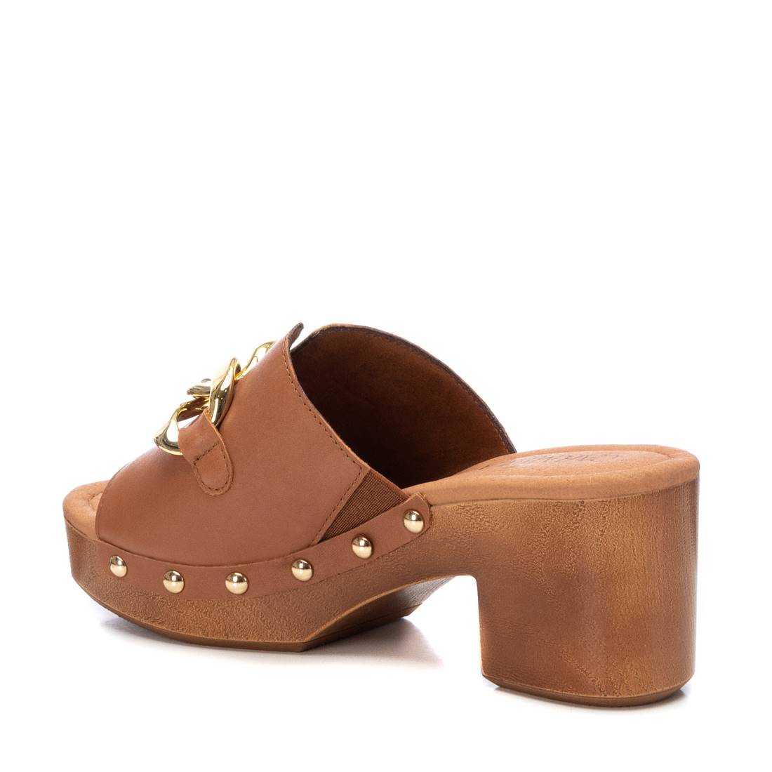 Carmela 16071501 sabots cuir marron talon 7 cm