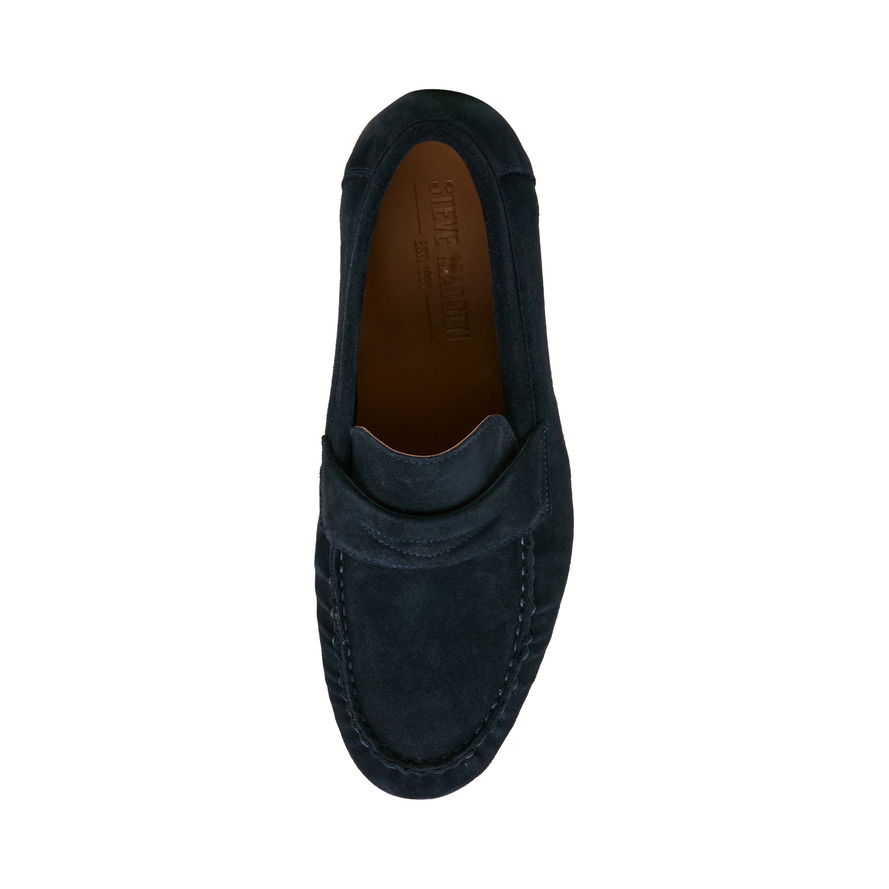 Steve Madden Passage mocassin homme bleu marine suède