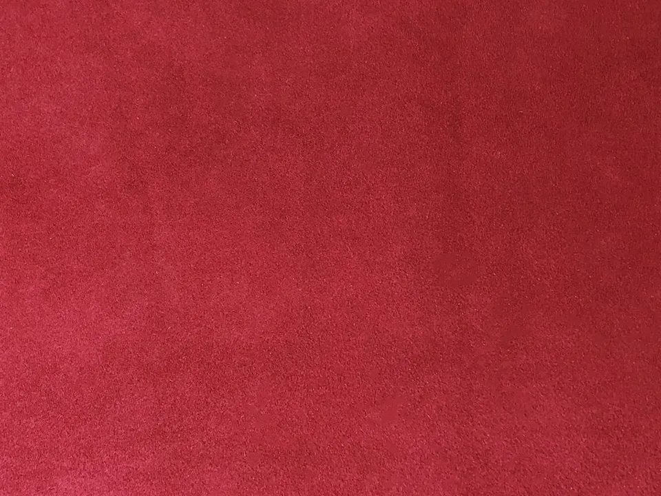 Dessine Moi Un Soulier velours bordeaux échantillon tissu rouge
