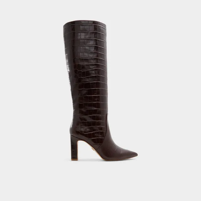 ALDO Cadigoder bottes hautes marron à talon