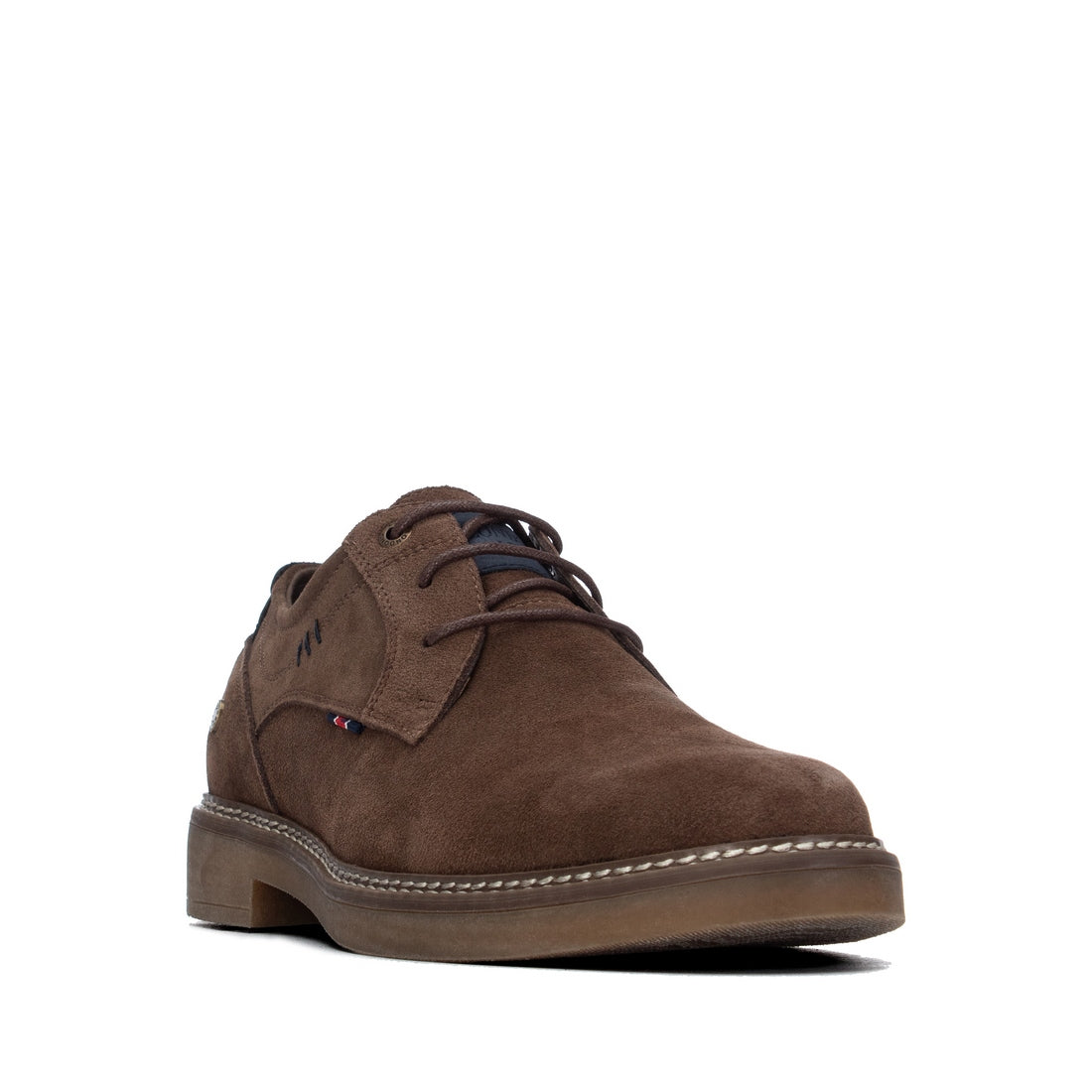 Carmela 16434701 derby homme cuir marron suède