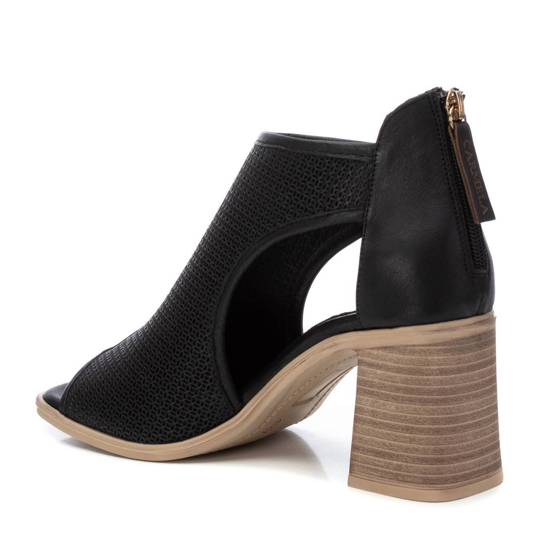 Carmela 16159802 bottines cuir noir talon 8 cm