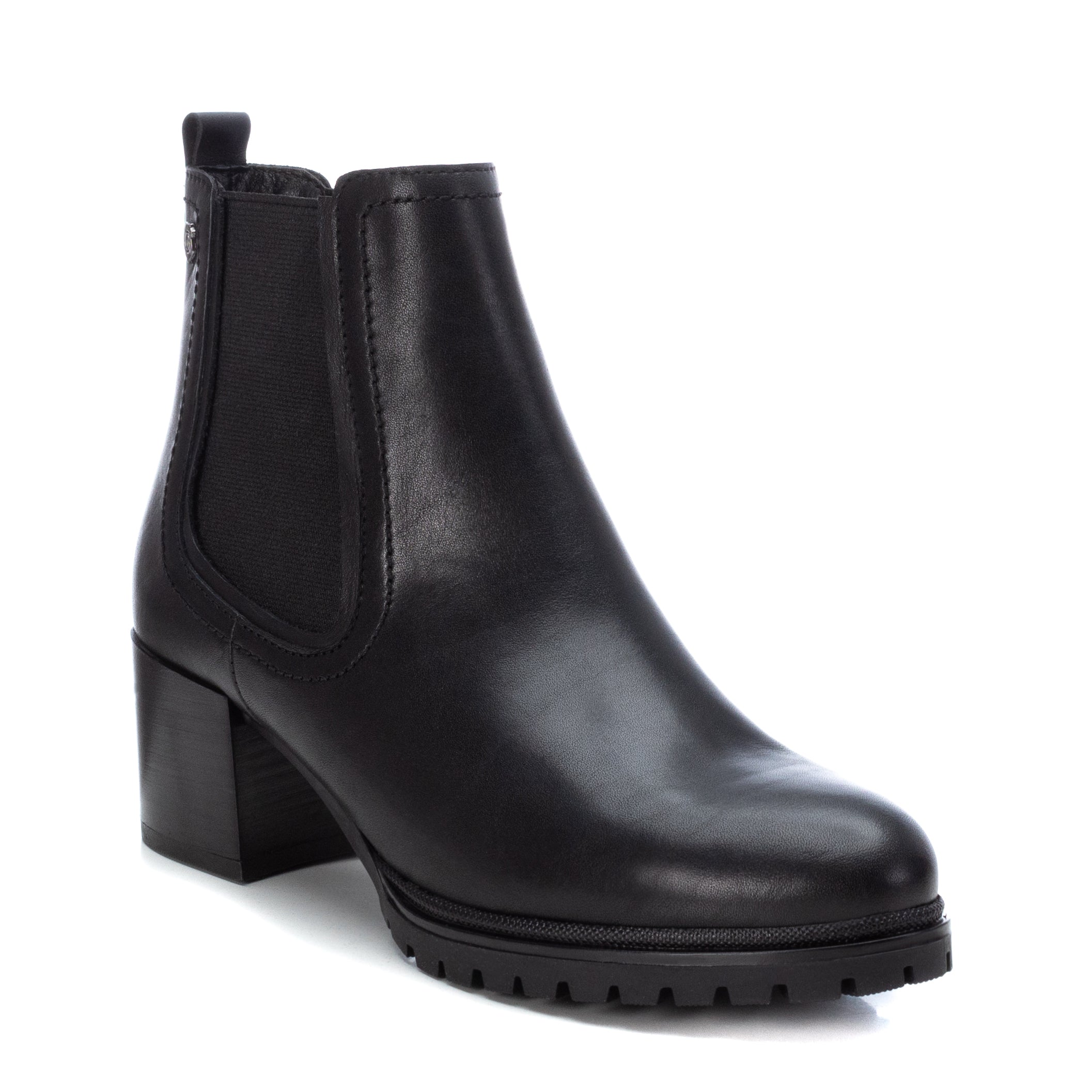 Carmela 16004401 bottines chelsea cuir noir 6 cm