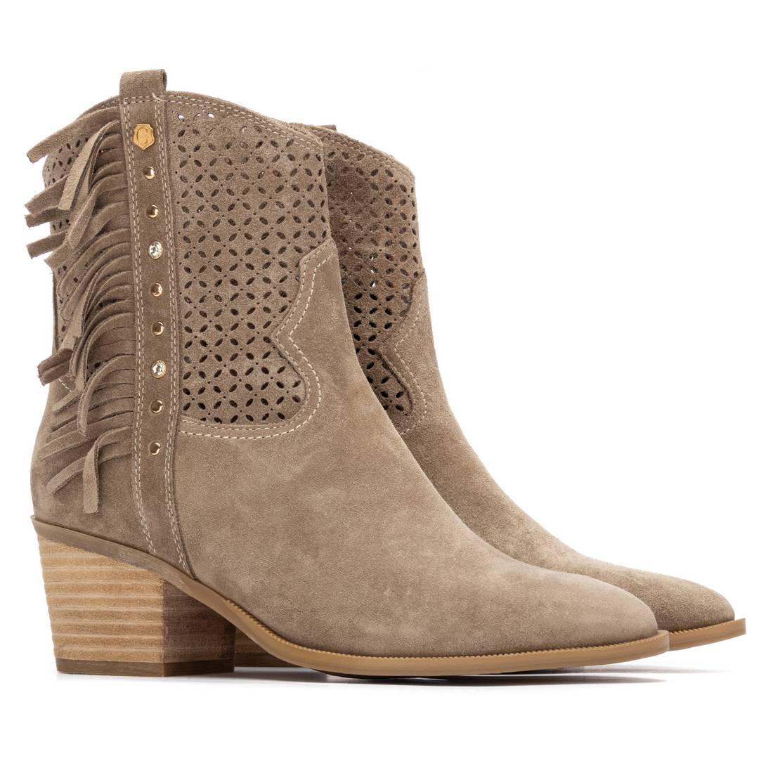 Carmela 16315001 bottine femme taupe talon 6 cm