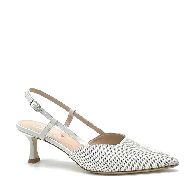 Elata 15187 slingback cuir lait talon 5,5 cm pointure 37