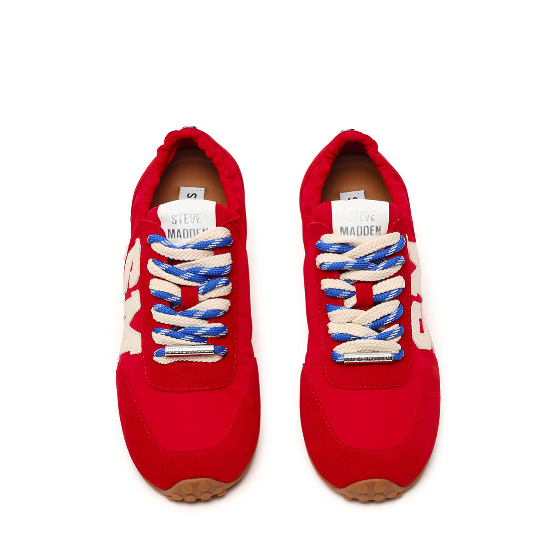 Steve Madden Cashbox baskets suède rouge lacets