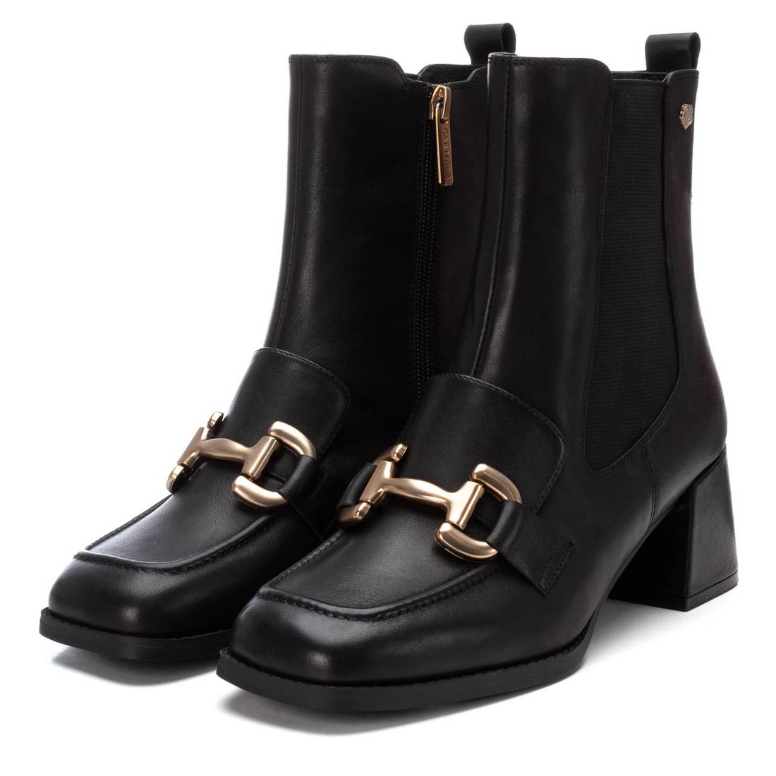 Carmela 16194001 bottine cuir noir talon 6 cm