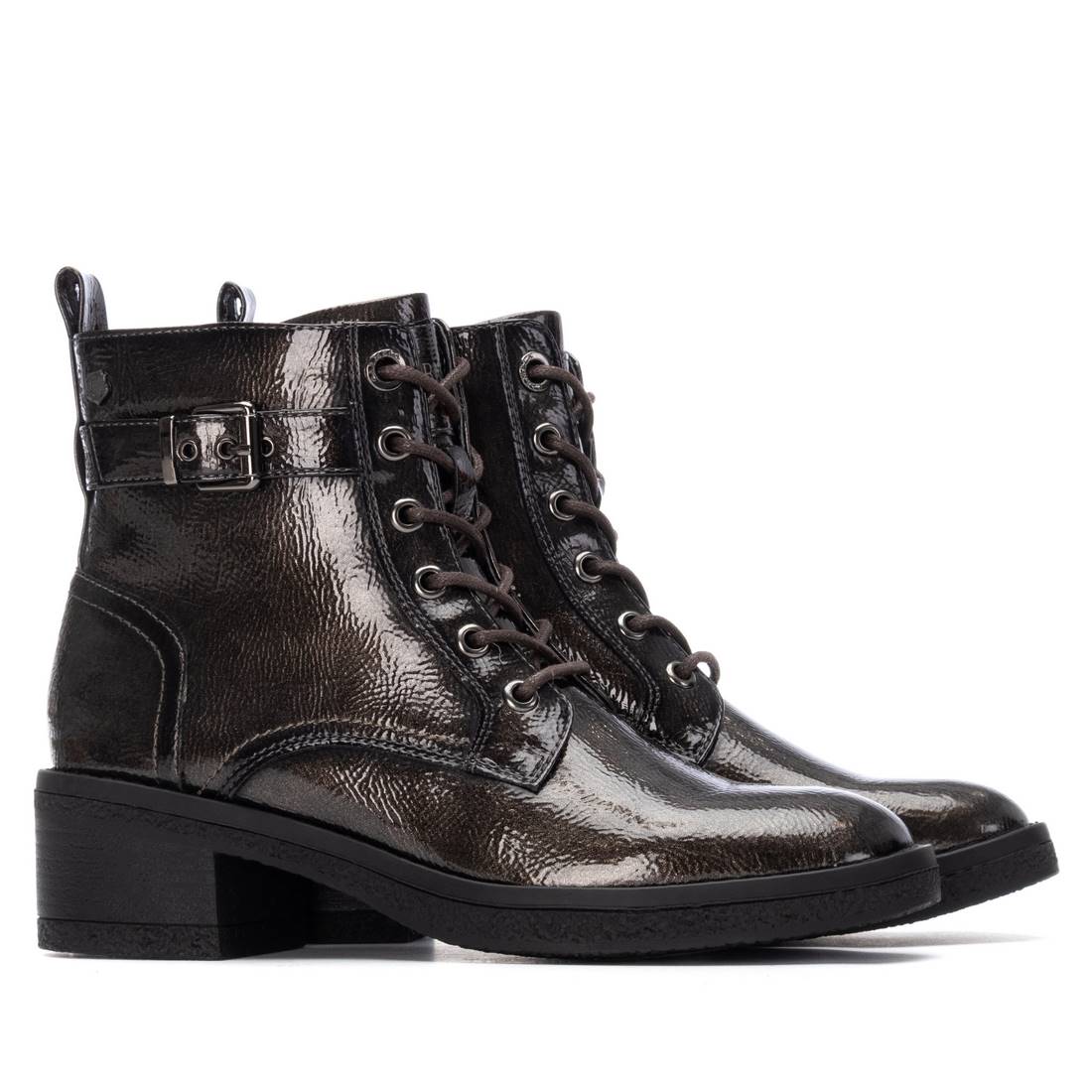 Carmela 16257703 bottines femme talon gris verni