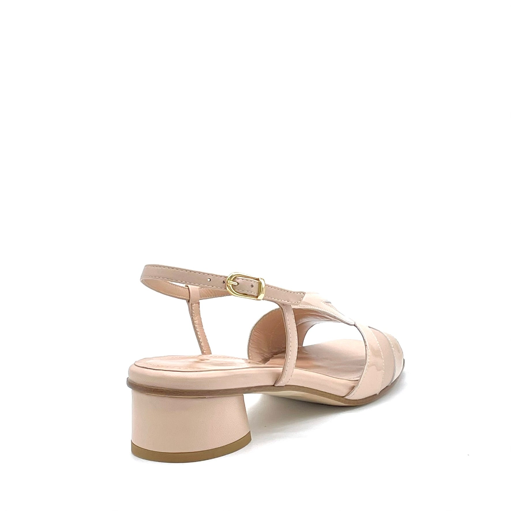 ELATA 16132 sandales cuir nude talon 3,5 cm