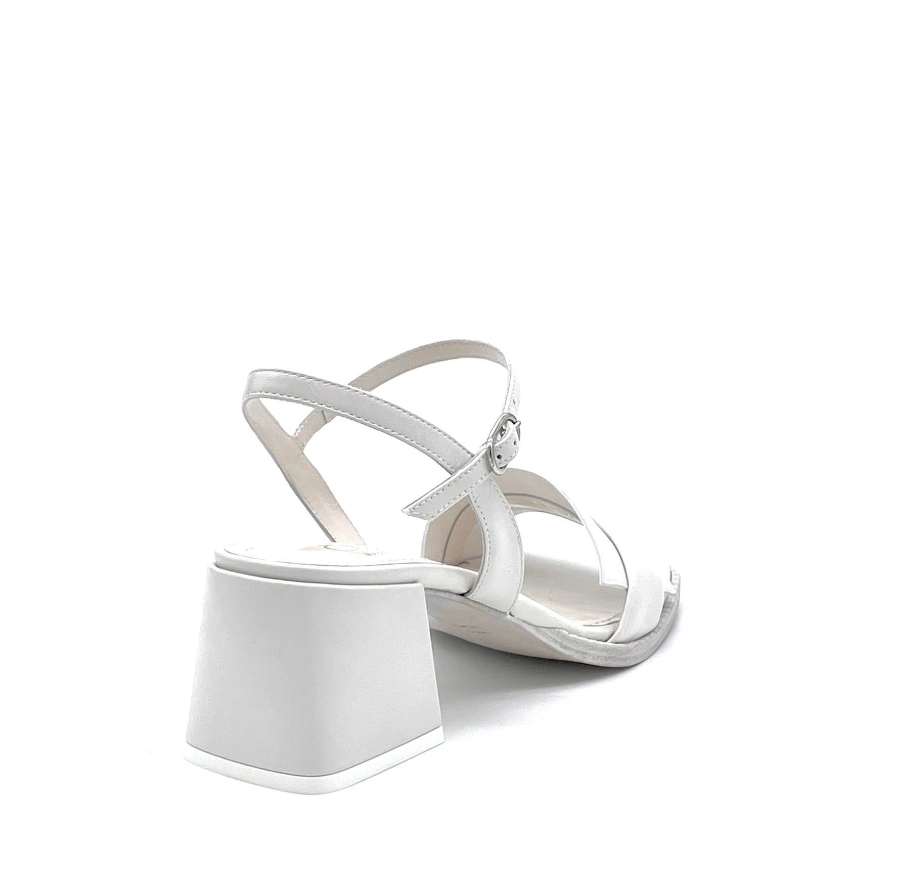 Elata 12118 sandale cuir blanc talon 5,5 cm