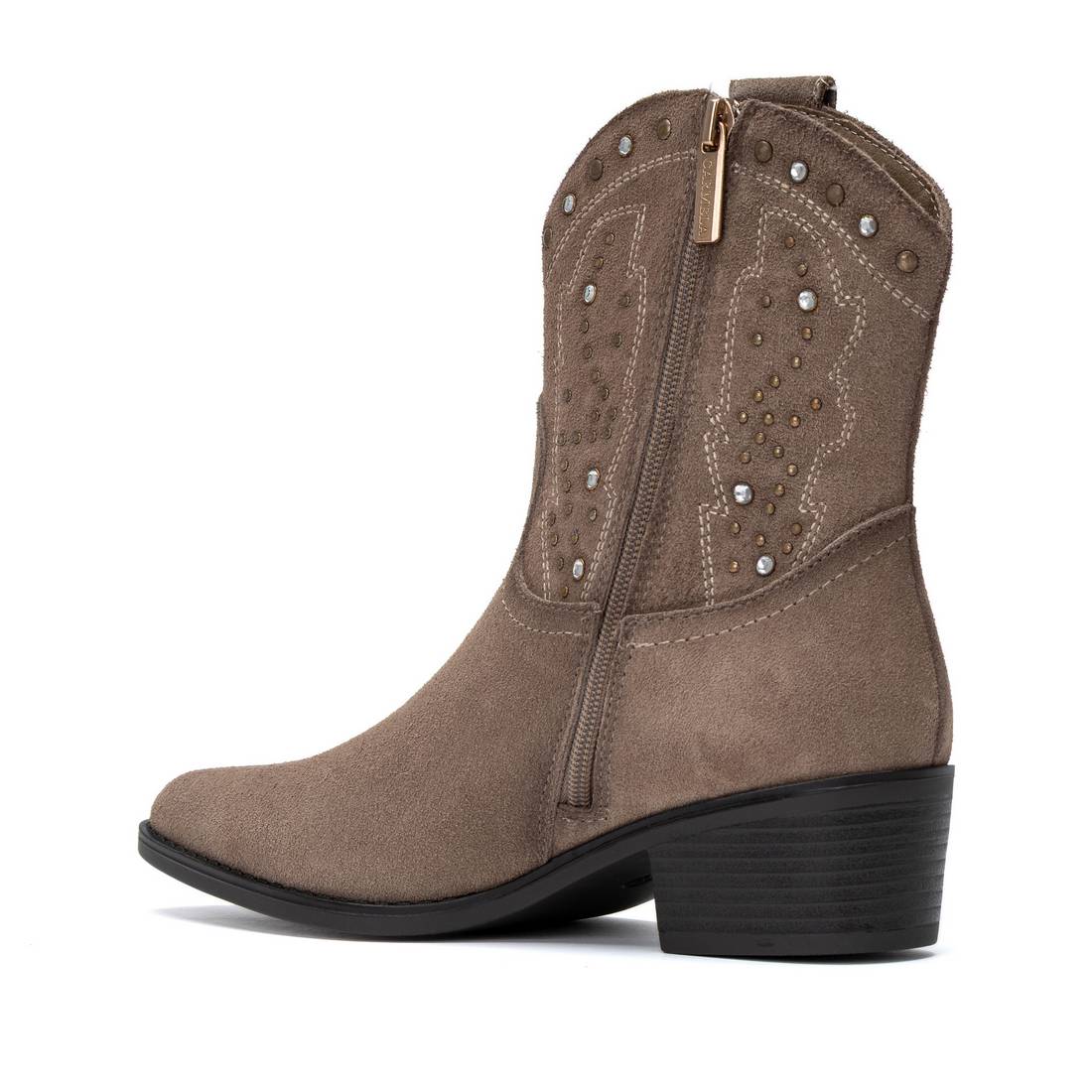Carmela 16424803 bottine cuir taupe talon bas 35-41