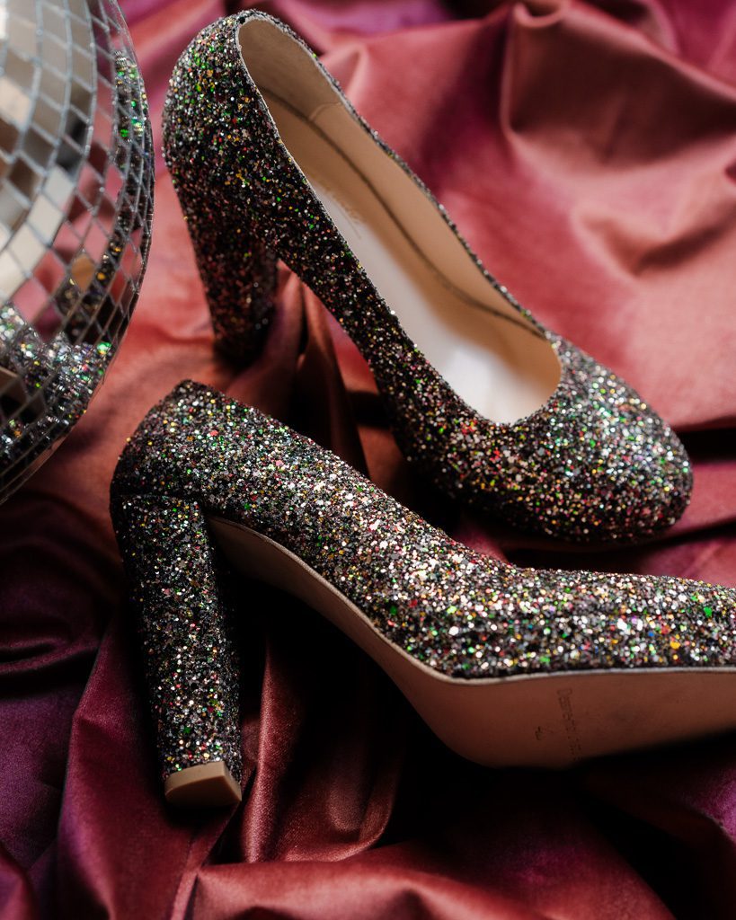 Dessine Moi Un Soulier escarpin plateforme glitter multicolore 41