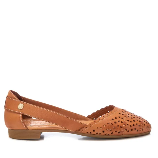 Carmela 16158101 ballerines cuir marron perforé