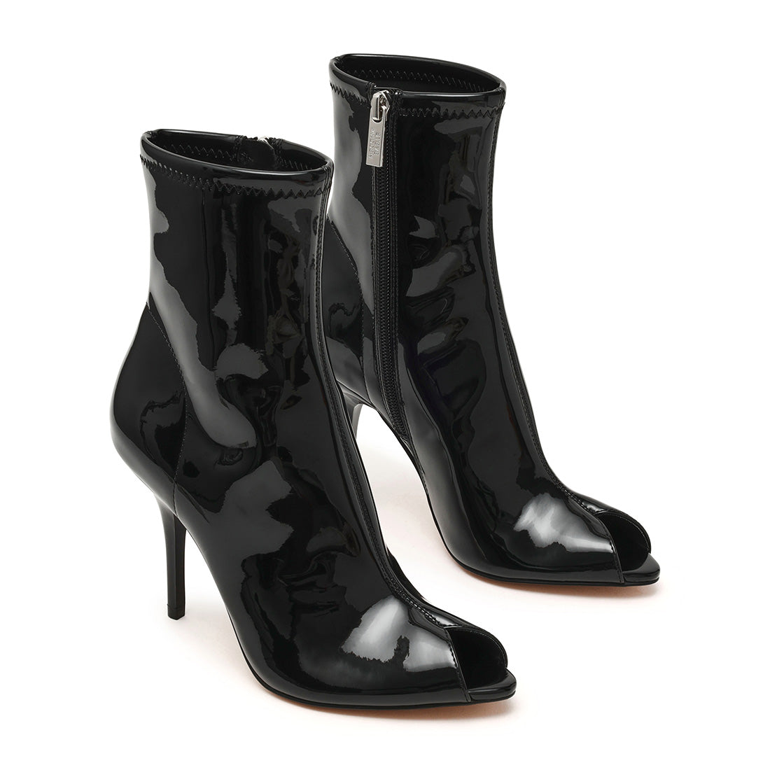 Steve Madden Alarm bottine noire vernie talon 10 cm