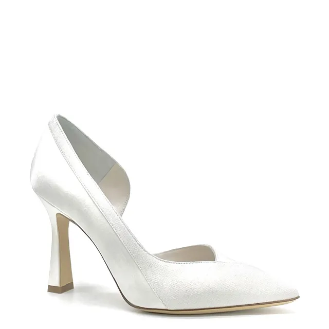 ELATA S2309 escarpins mariée blanc talon 9,5 cm